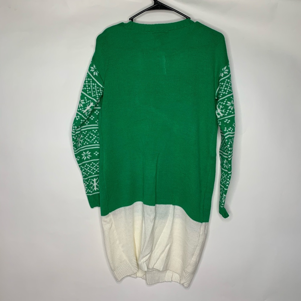 Allison Brittney Green Ugly Christmas Sweater M - Picture 5 of 8